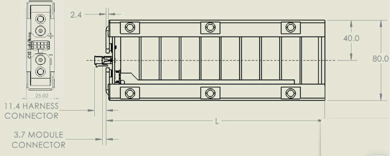 Lithium Block Gen II Mechanical Drawing