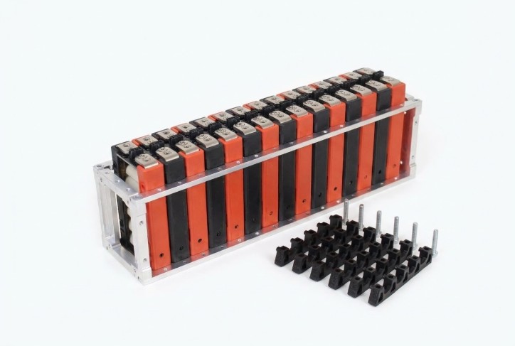 Module retainer parts and tools staged for installation