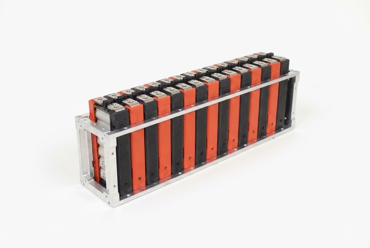 Completed module installation showing all retainers on one side