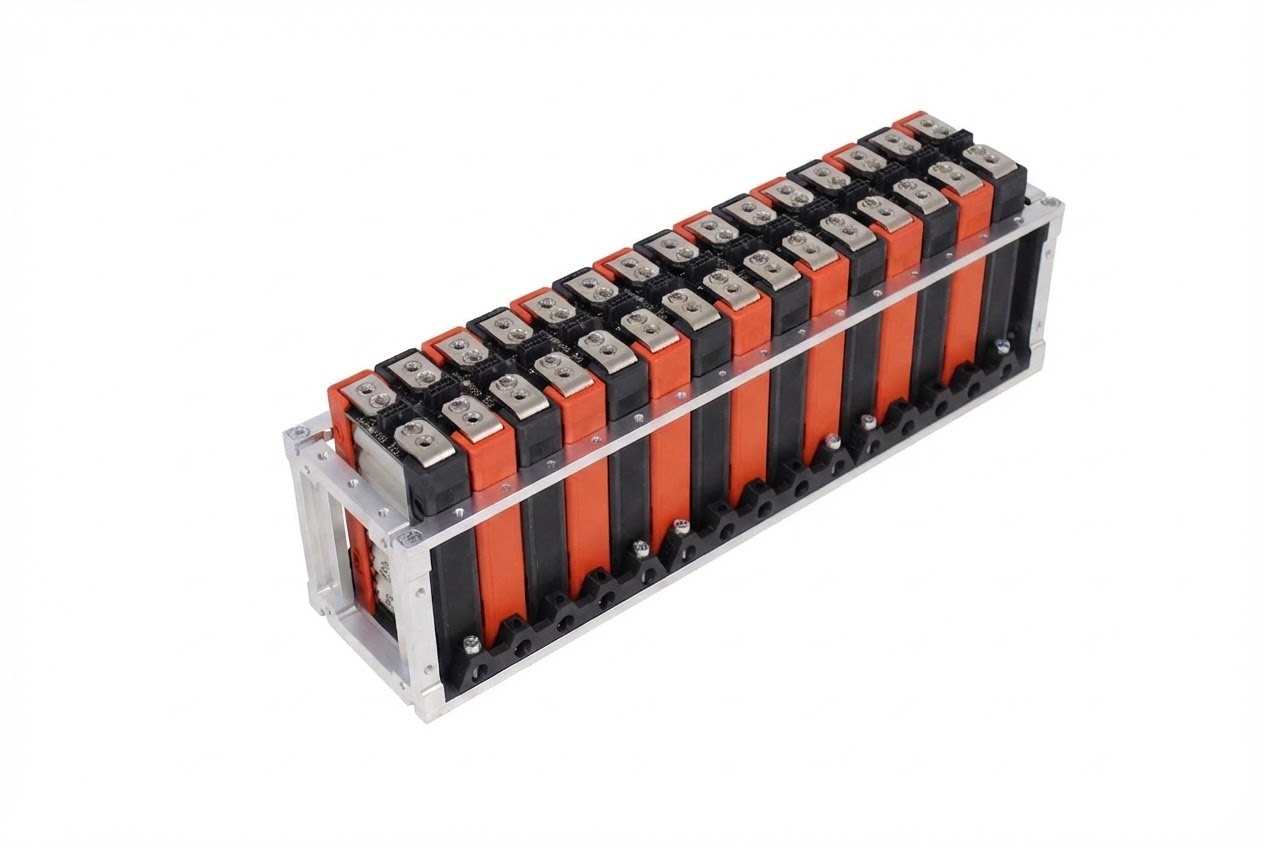 Fully completed module assembly with all retainers installed