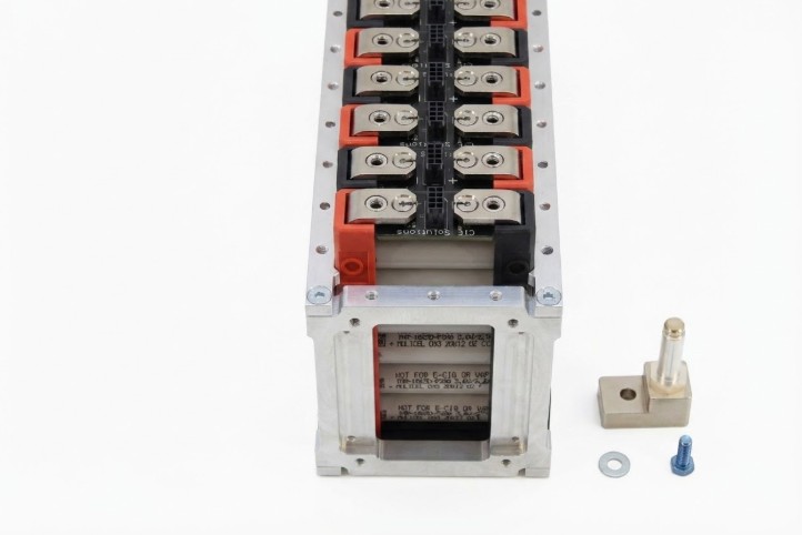 Radsok® pin assembly installed on module terminal