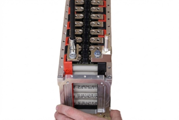 Completed electrical assembly showing all busbar connections